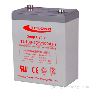 UPS Lead Acid Battery 2V100ah (ISO, UL, CE, RoHS)
